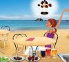 Lody na plaży