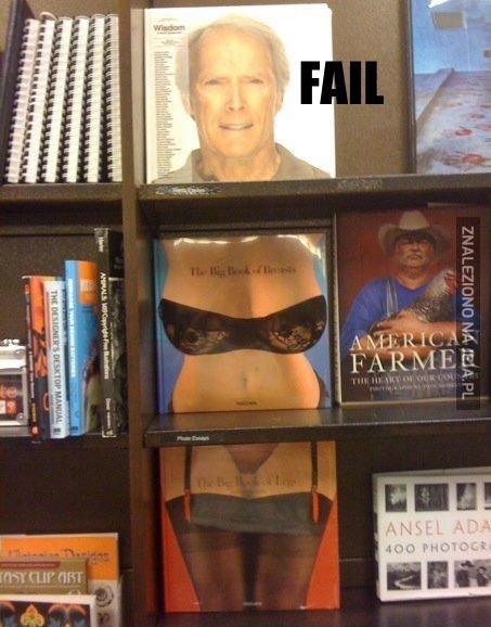 Fail w księgarni