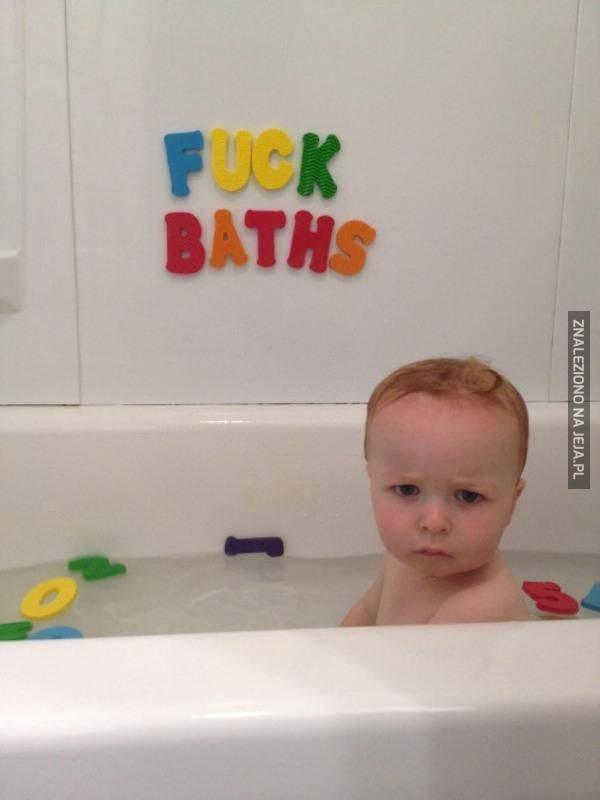 Ktoś kto nie lubi się kąpać