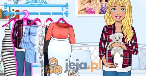Barbie w ciąży - ubieranki Jeja.pl