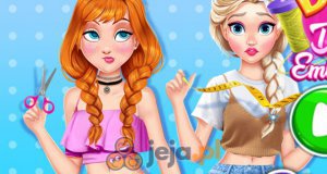Anna i Elsa przerabiają sukienki