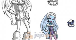 Monster High Kolorowanka Ubieranki Jejapl