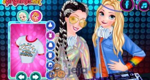 Elsa i Anna jako DJ