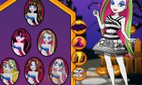 W stroju Monster High na Halloween