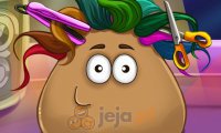 Zwariowana fryzura Pou
