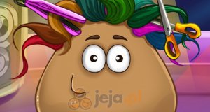 Zwariowana fryzura Pou