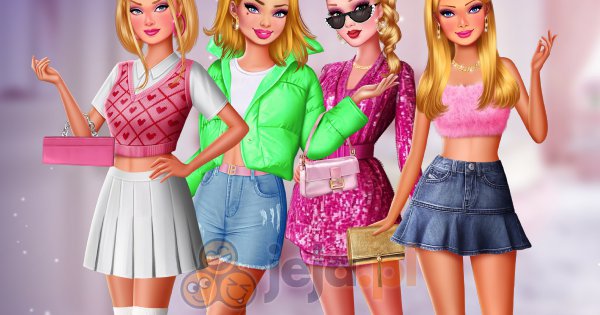 Tiktokerki w stylu Barbie