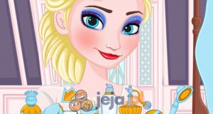Elsa zmywa makijaż