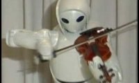 Robot gra na skrzypcach