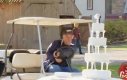 Ukryta Kamera - Wózek golfowy vs tort weselny