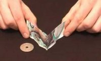 Sztuczka z banknotem i monetą