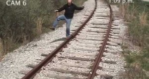 Uderzony przez pociąg