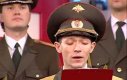 Rosyjska orkiestra wojskowa śpiewa 