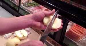 Profesjonalne obieranie jabłka