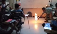 Ogień na lekcji chemii