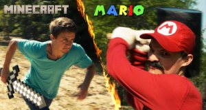 Minecraft kontra Super Mario Bros