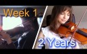 Dwa lata nauki gry na skrzypcach