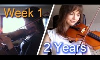 Dwa lata nauki gry na skrzypcach