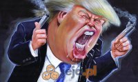 Śmieszna twarz Trumpa