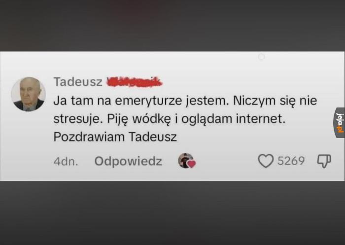 Pozazdrościć Tadziu