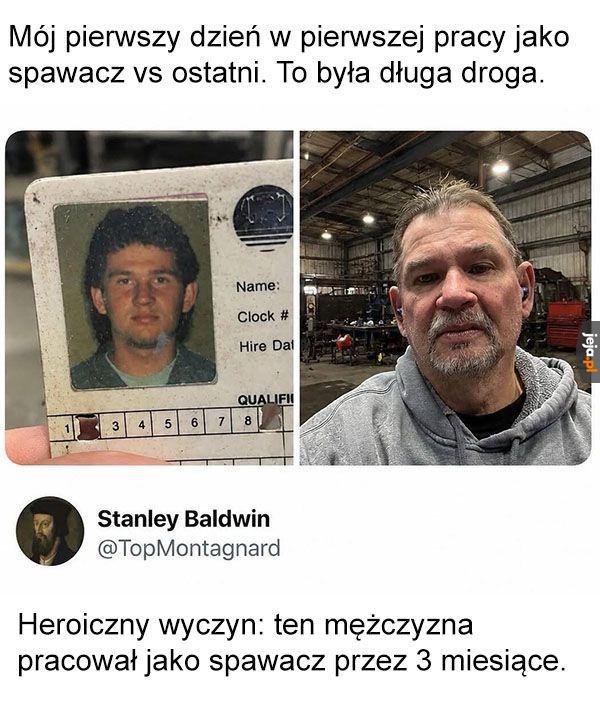 Widać, że się obijał w pracy