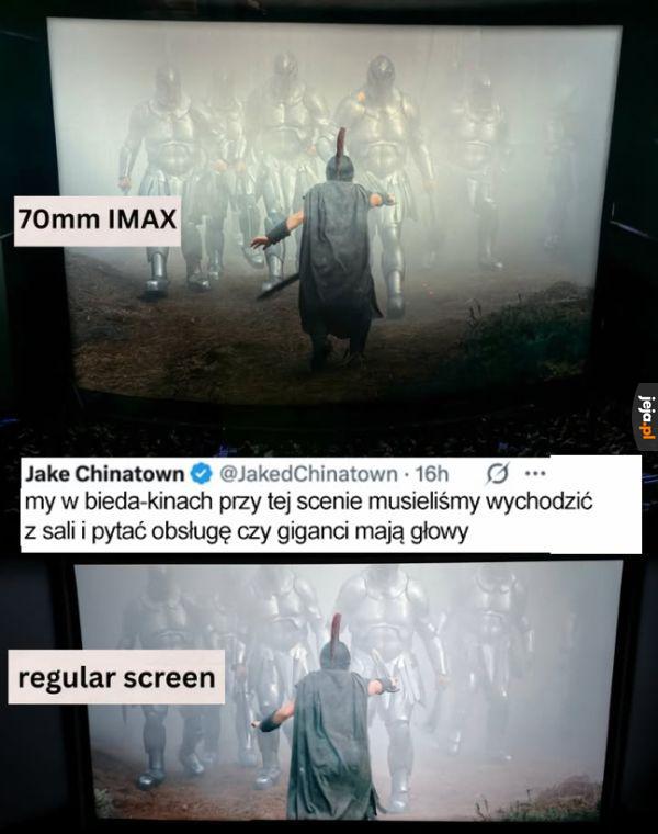 Trochę słabe, że w zwykłym kinie nie zobaczysz 30% filmu