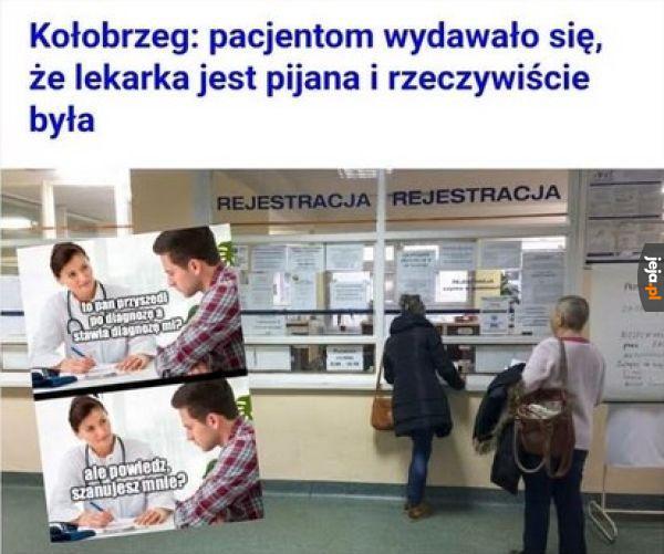 Leczyła slalomem
