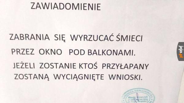O nie, tylko nie wnioski!