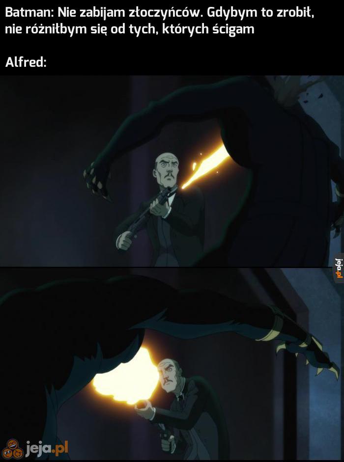 Alfred nie bawi się w morały