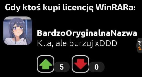 No, tak było. Nie zmyślam.