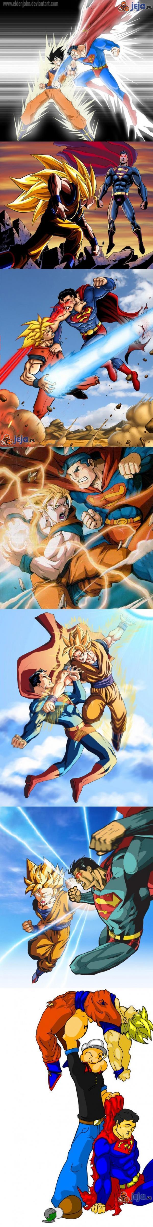 Superman vs Goku - kto wygra?