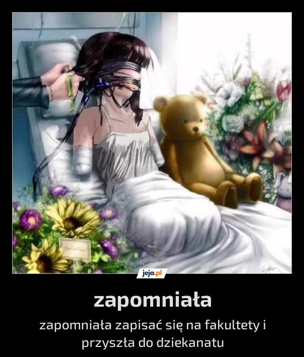 Zapomniała