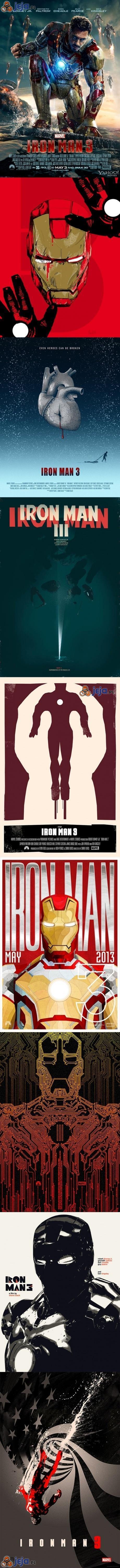 Iron Man 3 - alternatywne plakaty
