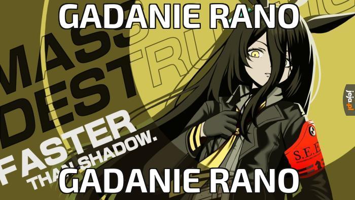 Gadanie rano