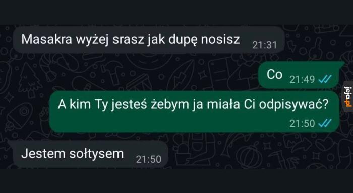 No chyba że tak