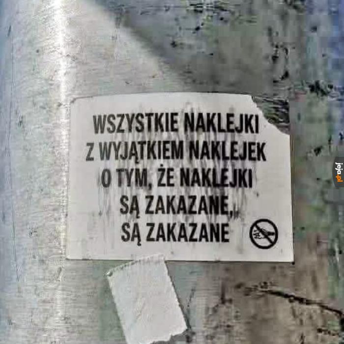 Uprzywilejowana naklejka