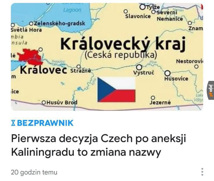 Kaliningrad to teraz oficjalnie Královec