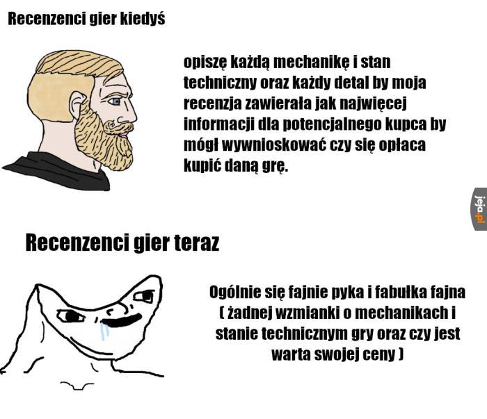Jak by ten na dole tak recenzował samochód to by dostał pozew