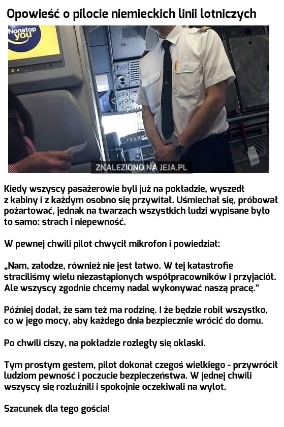 Dobry pilot nie tylko dobrze steruje