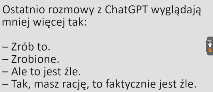 Ale chociaż potrafi się przyznać do błędu