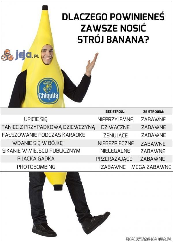 W stroju banana wszystko jest lepsze!