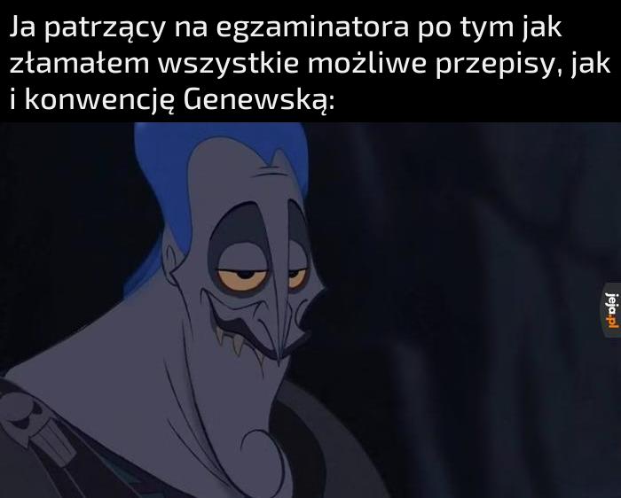 Zdałem?