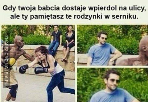 Rodzynki w serniku