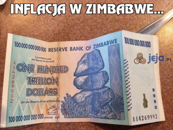 Inflacja w Zimbabwe...