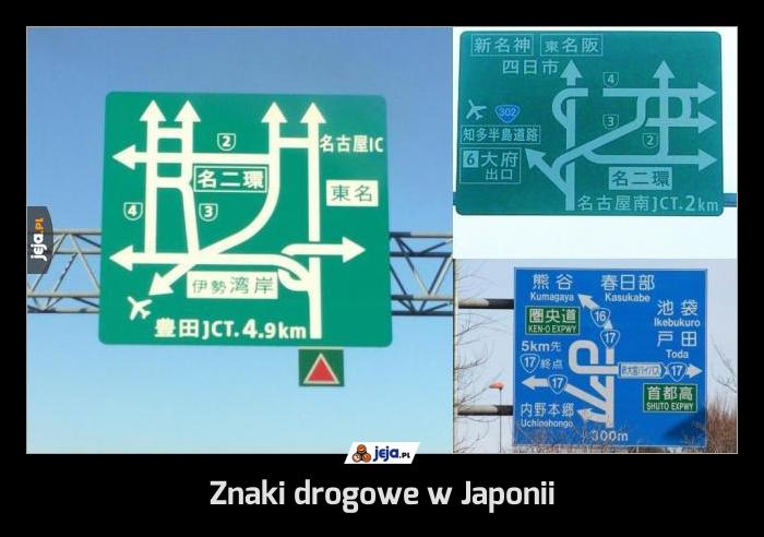 Znaki drogowe w Japonii