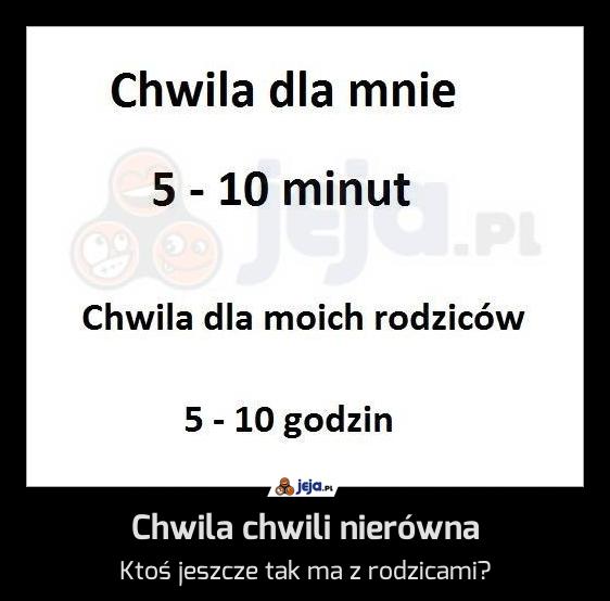 Chwila chwili nierówna