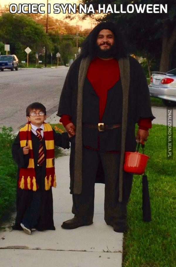 Ojciec i syn na Halloween