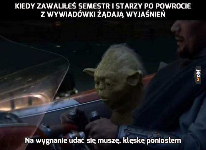 Na wygnanie udać się muszę