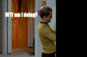 Statysta robi sobie jaja w Star Treku