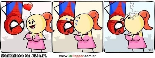 Pocałunek Spidermena